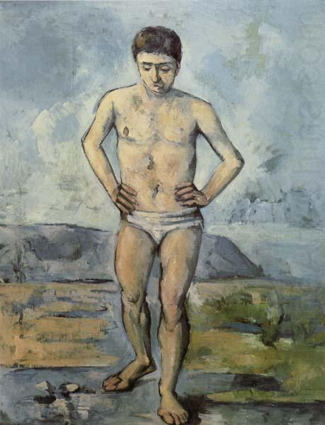 Paul Cezanne Man Standing,Hands on Hips oil painting picture